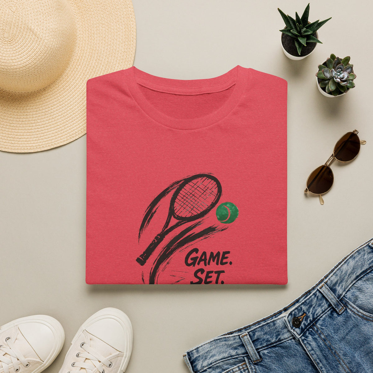 Tennis Game Set Win T-Shirt