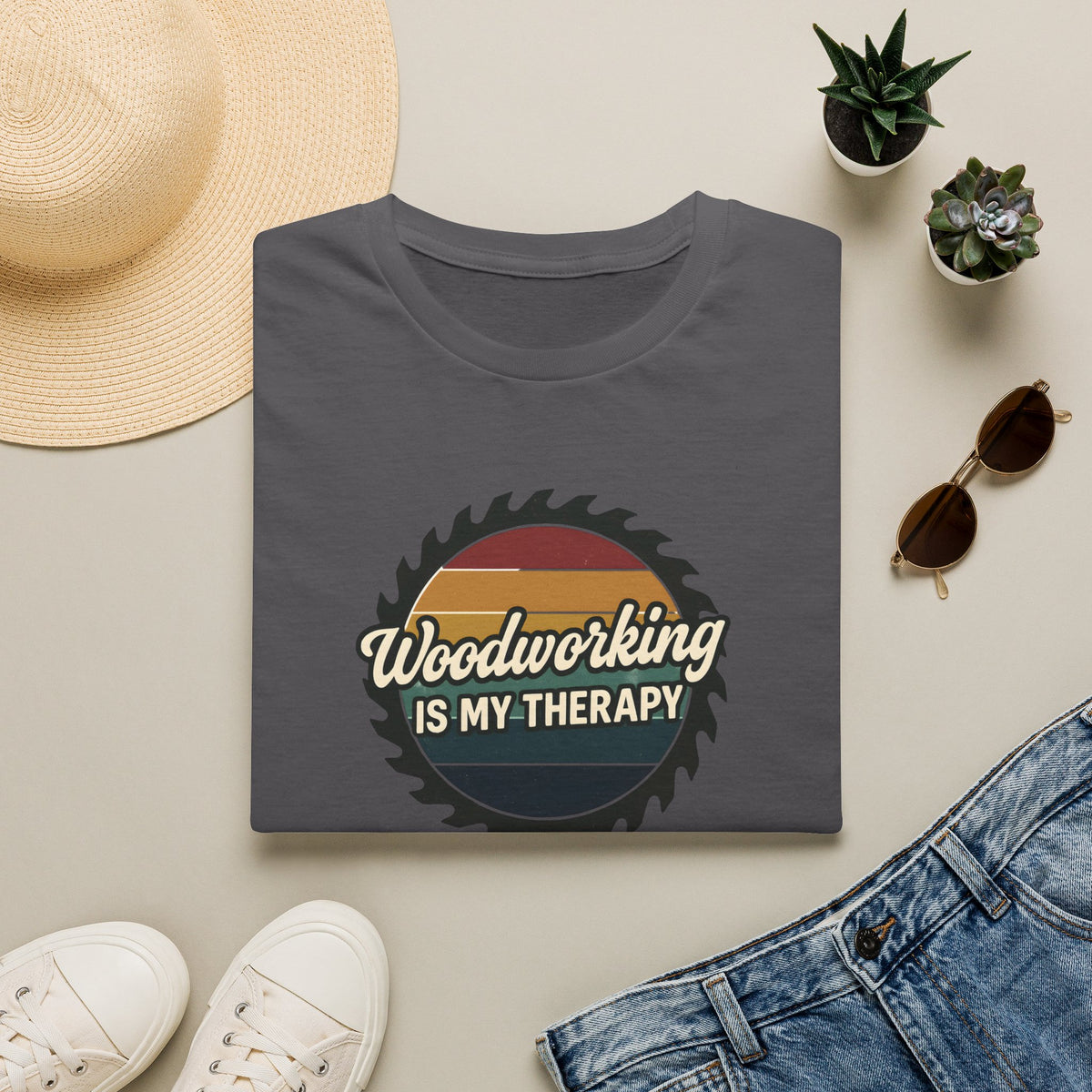 Woodworking Is My Therapy T-Shirt
