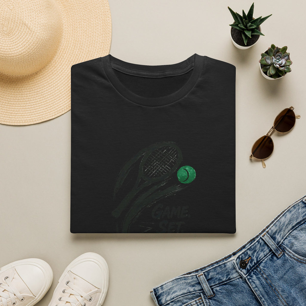 Tennis Game Set Win T-Shirt