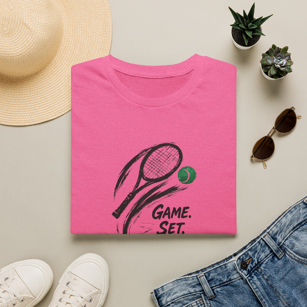 Tennis Game Set Win T-Shirt