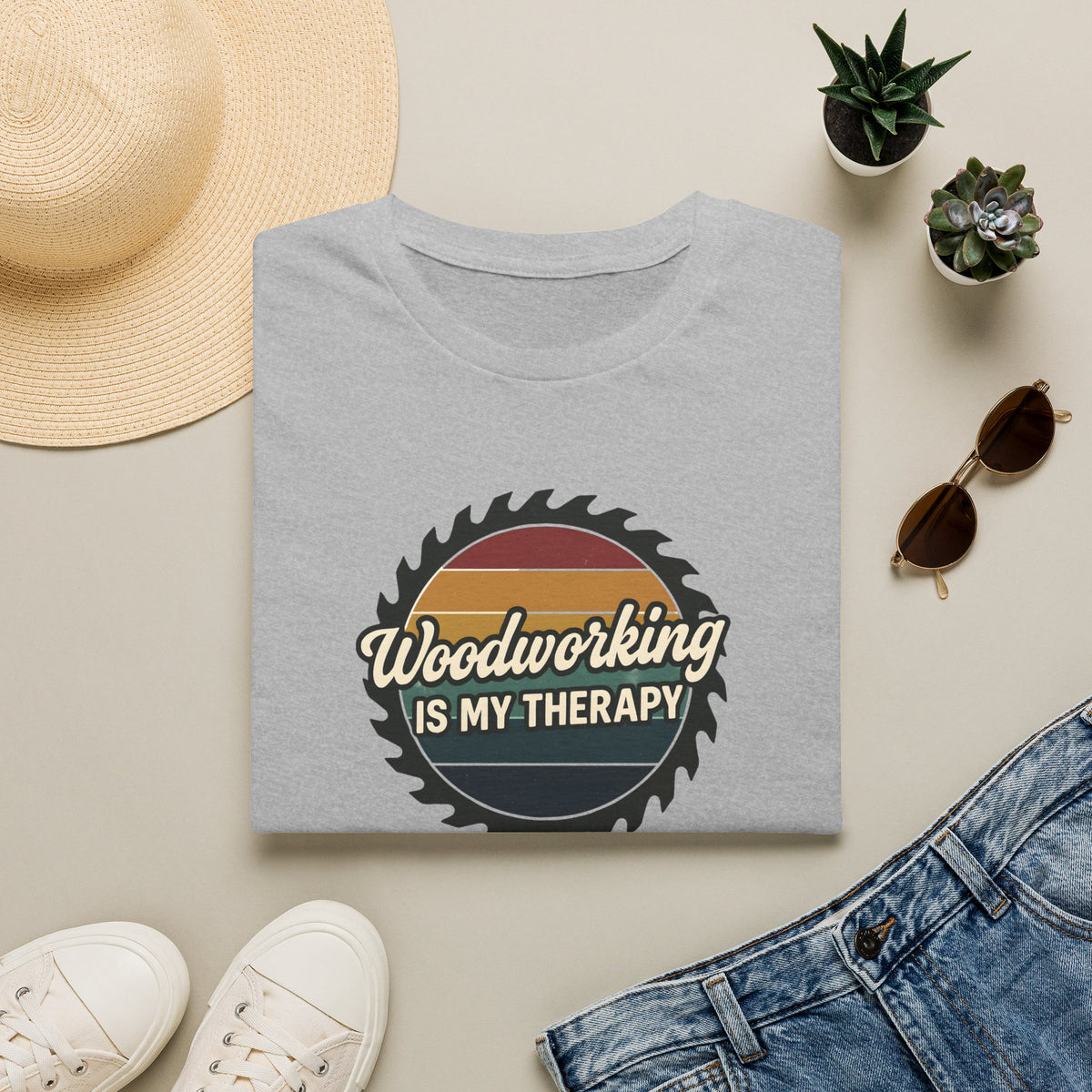 Woodworking Is My Therapy T-Shirt