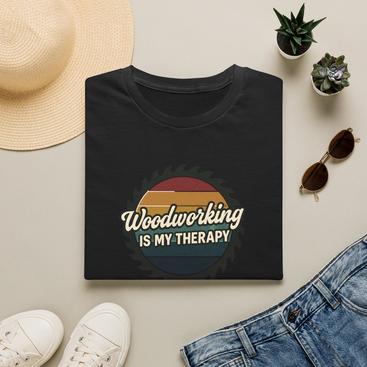 Woodworking Is My Therapy T-Shirt