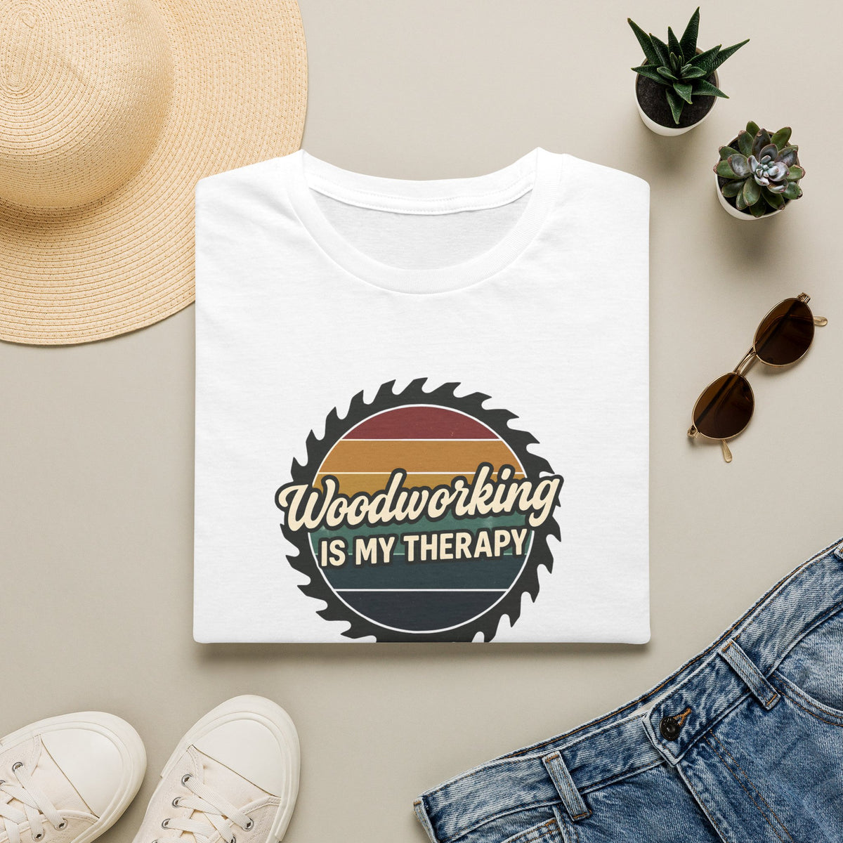 Woodworking Is My Therapy T-Shirt